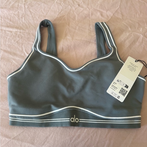 Alo heart throb bra in steel grey - Picture 2 of 2